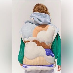 Free People In a Bubble Conversational puffer Quilted Vest
